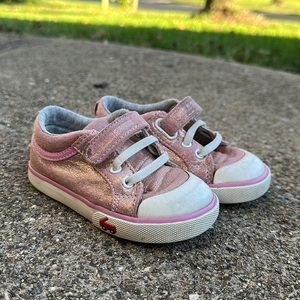 See Kai Run pink sparkle sneakers